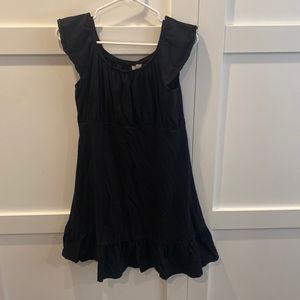 Black casual maternity dress